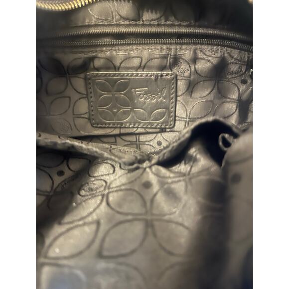 Fossil black leather crossbody bag - Picture 4 of 10